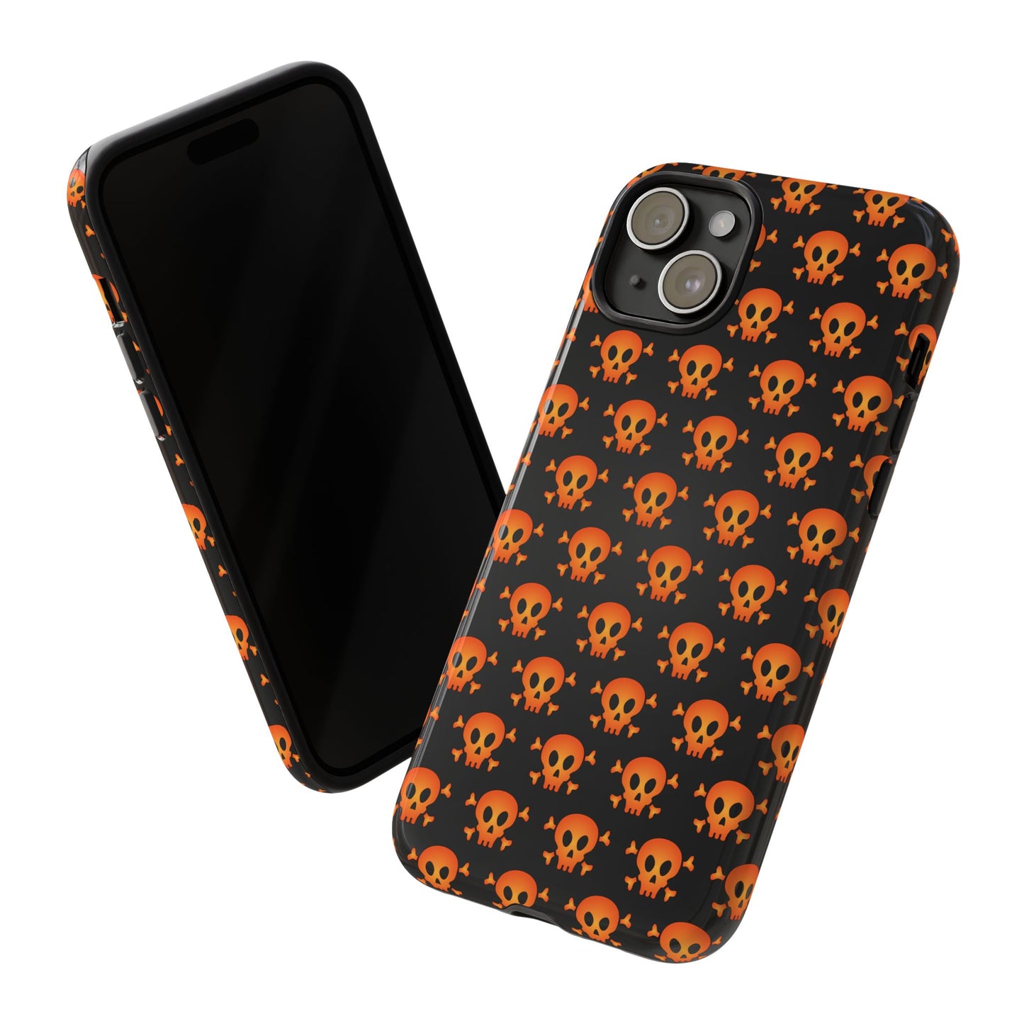 Halloween Skull Phone Case, Spooky Mobile Cover, Trick or Treat Accessory, Goth Gift, Skull Pattern Design