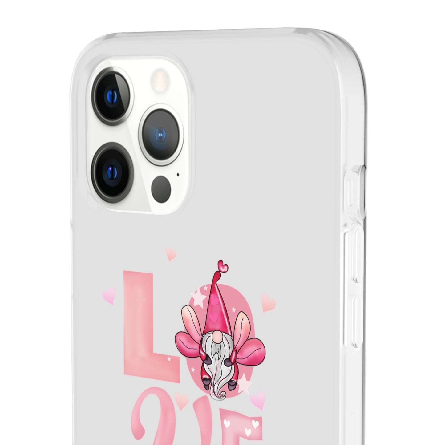 Love Gnome Phone Case — Cute Pink Valentine Flexi Case