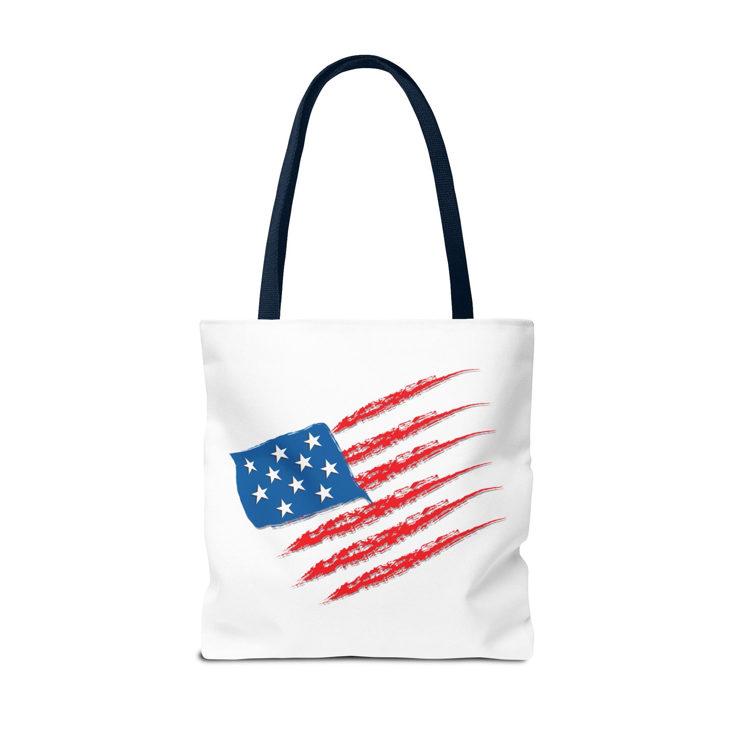 Patriotic Tote Bag | USA Pride | American Flag Design | Eco-Friendly Market Bag | Gift for Fourth of July, Veterans, Memorial Day