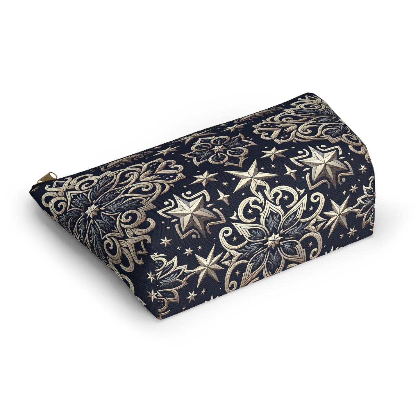 Elegant Starry Pattern Accessory Pouch | Makeup Bag, Travel Organizer, Gift for Her, Stylish Storage, Cosmetology Essentials