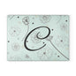 Personalized Floral Glass Cutting Board, Kitchen Decor, Wedding Gift, Housewarming Gift, Cooking Gift, Custom Kitchen Accessory