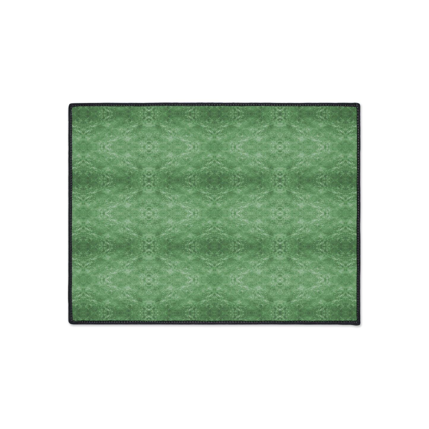 Green Textured Heavy-Duty Floor Mat — Durable Indoor/Outdoor Entry Rug