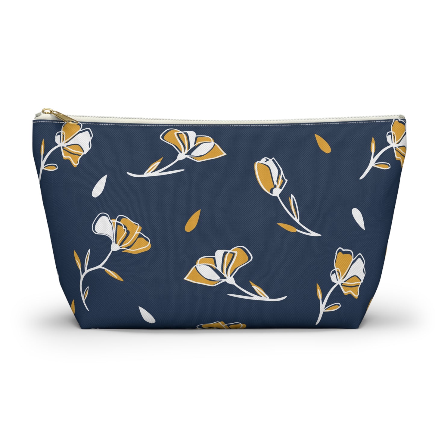 Floral Accessory Pouch - Stylish Makeup Bag, Travel Organizer, Gift for Her, Cosmetic Clutch, Everyday Use, Elegant Flower Design