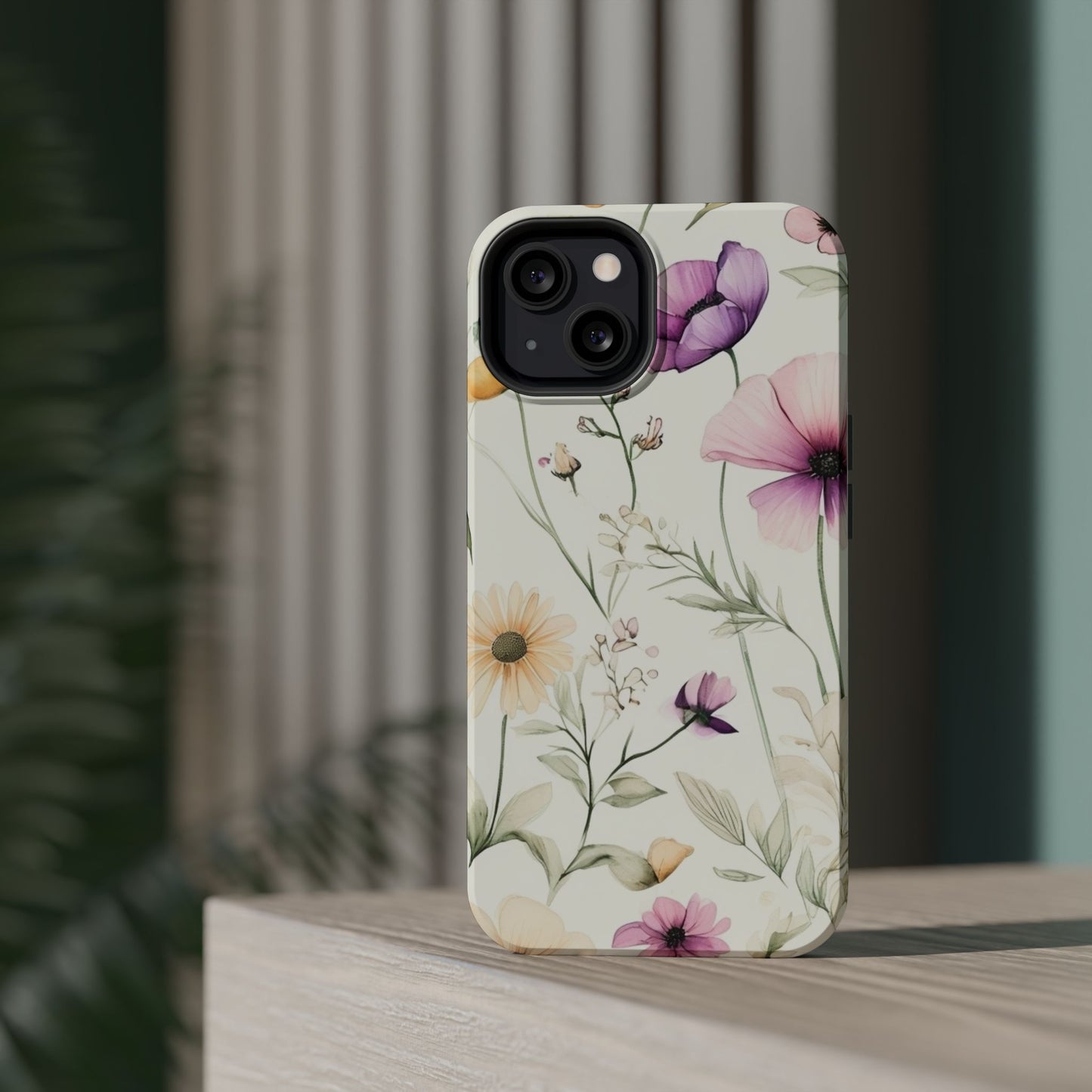 Floral Watercolor Magnetic Impact-Resistant Phone Case