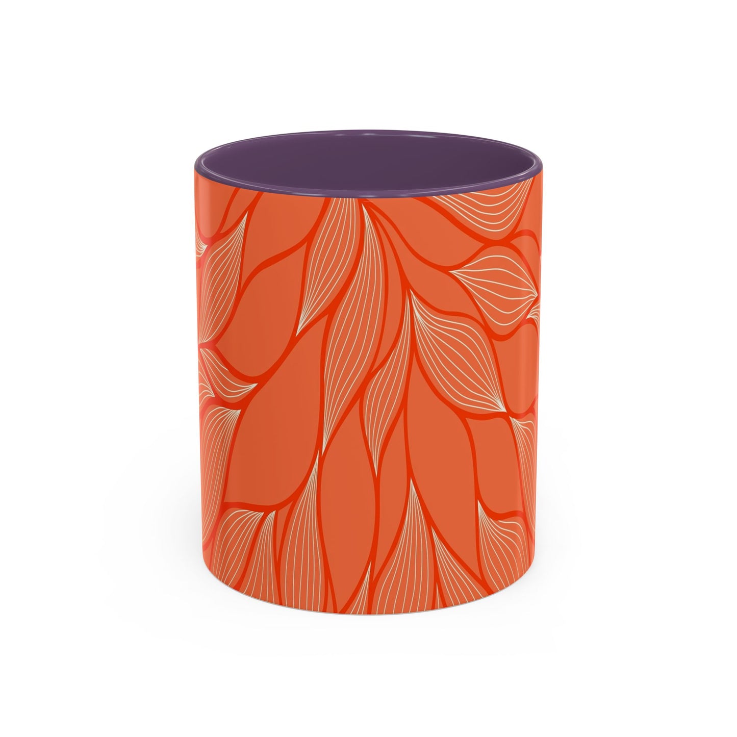 Stylish Accent Coffee Mug, Floral Pattern Drinkware, Unique Gift for Coffee Lovers, Home Decor, Kitchenware, Vibrant Design