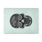 Decorative Glass Cutting Board - Sugar Skull Design, Kitchen Decor, Gift for Home Cooks, Day of the Dead, Unique Cookware