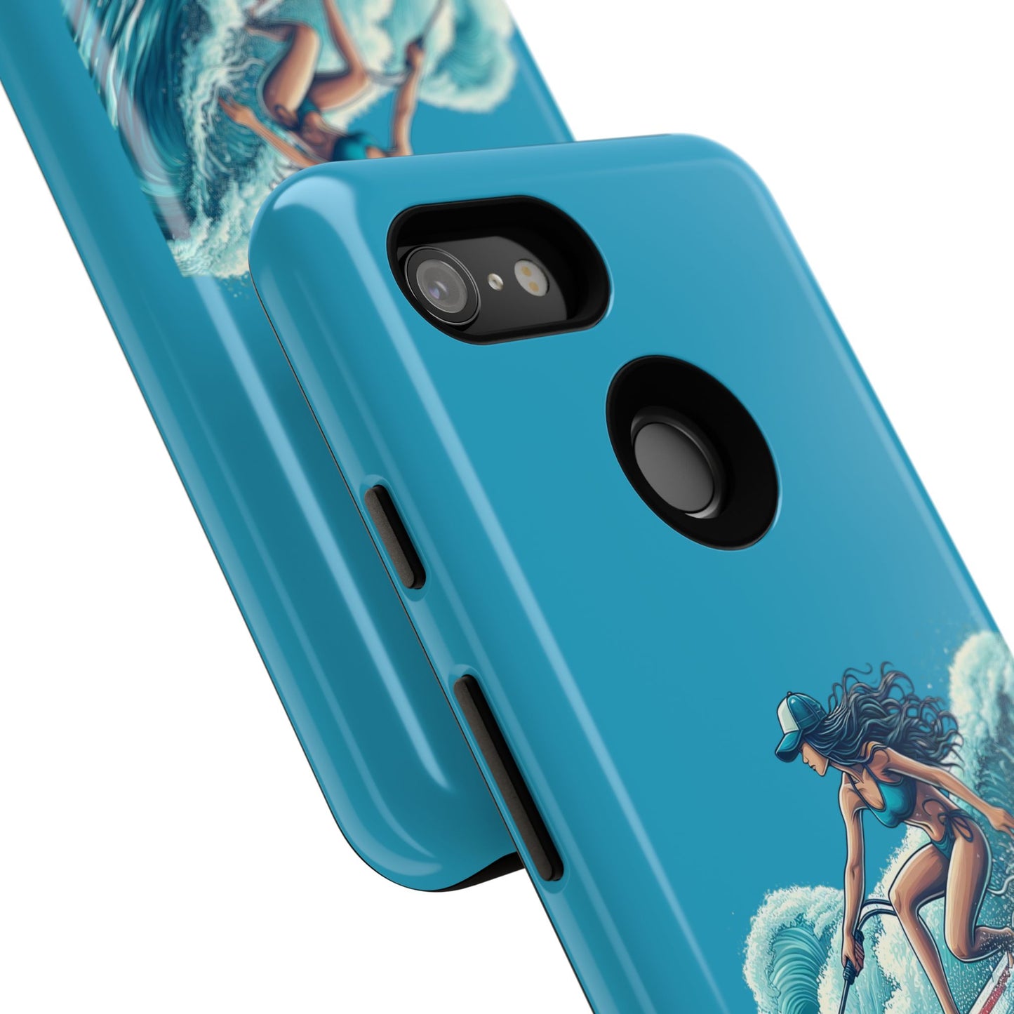 Surfing Phone Case, Coastal Vibes Phone Cover, Tough Cases for Beach Lovers, Ocean Art Phone Accessories, Summer Gift Idea