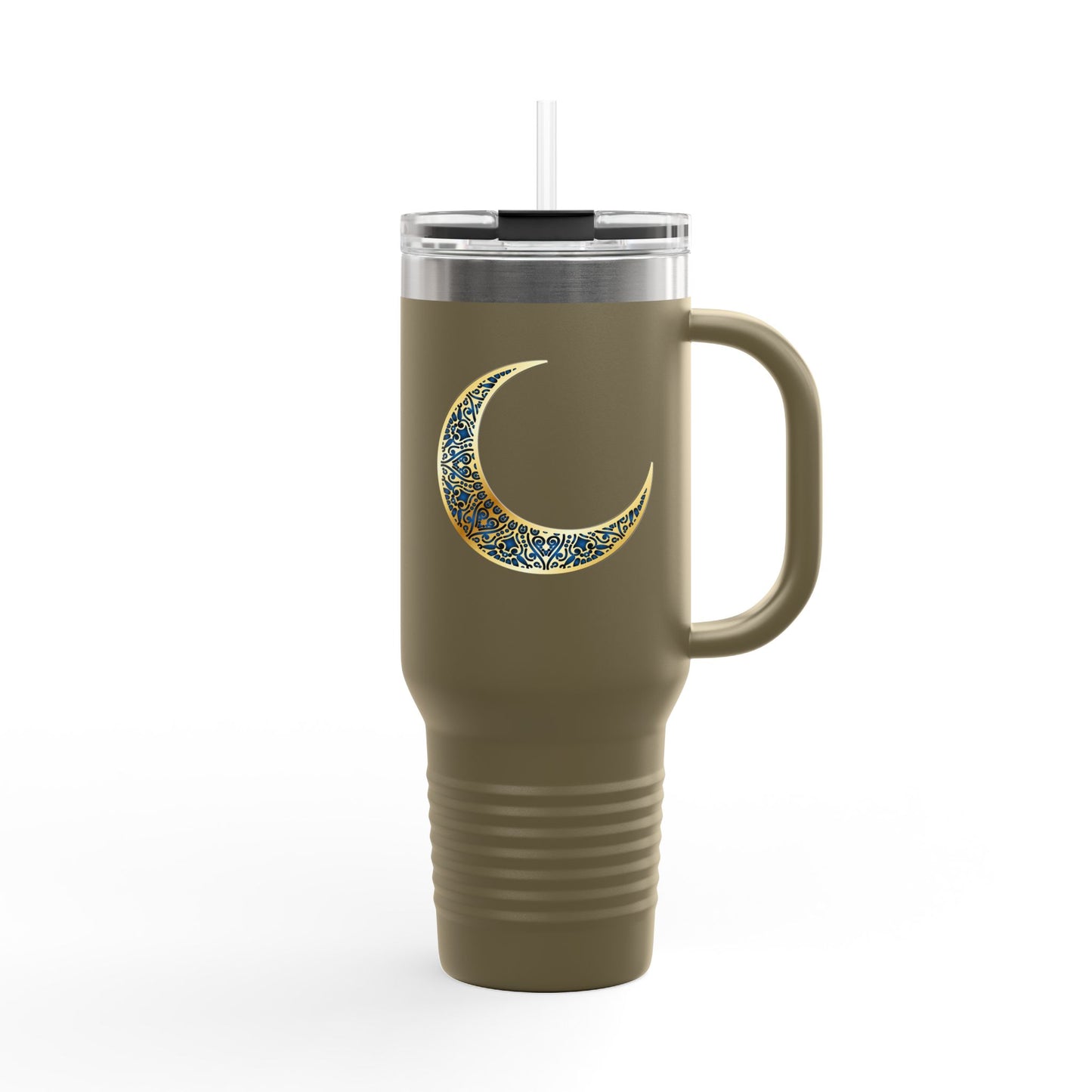 Sparkling Crescent Moon Travel Mug - 40oz Insulated Drinkware, Perfect for Coffee Lovers, Outdoor Adventures, Gifts for Her, Birthday, [...]