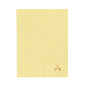 Cozy Velveteen Plush Blanket - Soft Yellow and White Letter A