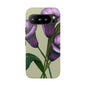 Floral Phone Case - Tough Cases, Purple Flower Design, Cell Phone Accessories, Gift for Her, Nature Lover Essentials