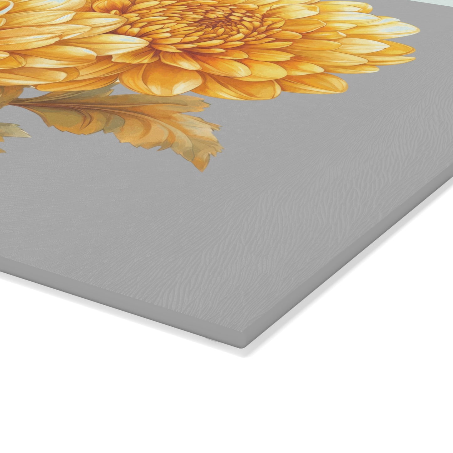 Floral Glass Cutting Board with Hand-Painted Design, Kitchen Decor, Gift for Home Chefs, Mother's Day Gift, Floral Art, Unique Kitchenware