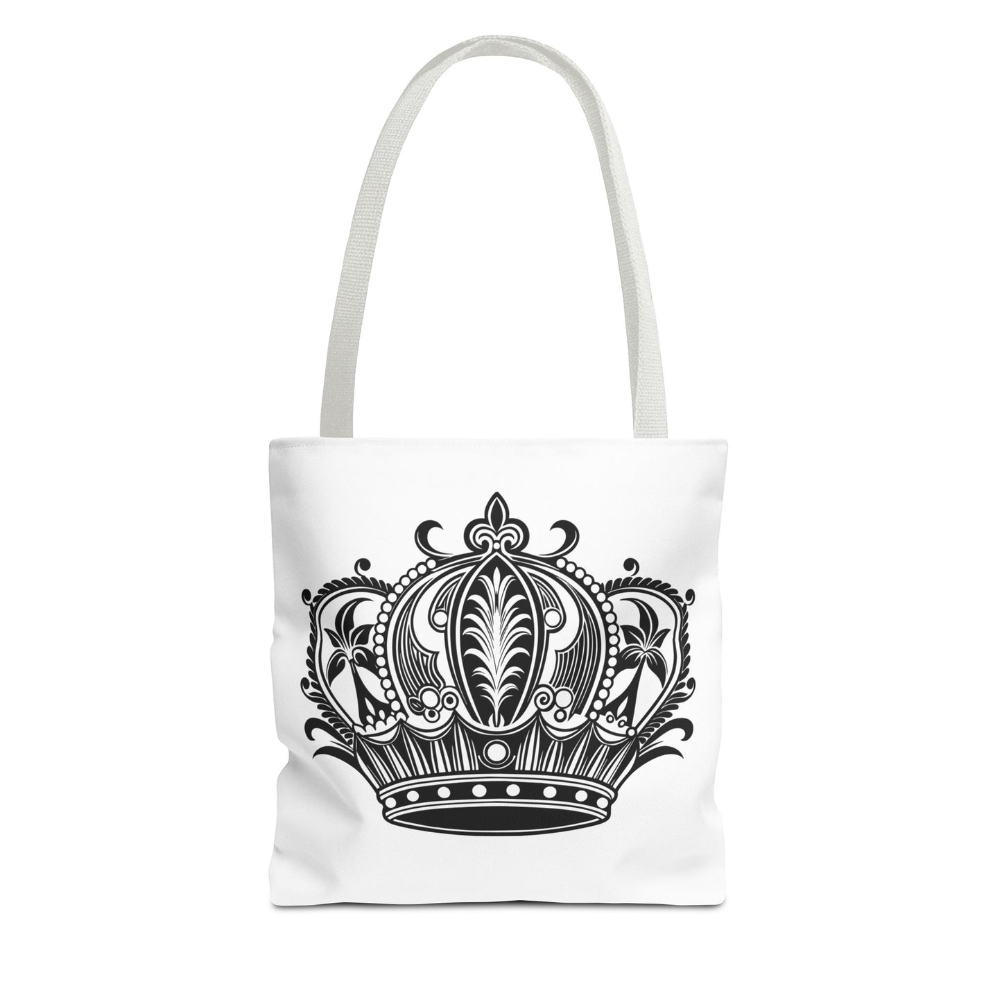 Crown Design Tote Bag, Royal Style Shopping Tote, Chic Grocery Bag, Gift for Her, Fashionable Accessories