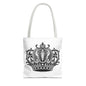 Crown Design Tote Bag, Royal Style Shopping Tote, Chic Grocery Bag, Gift for Her, Fashionable Accessories