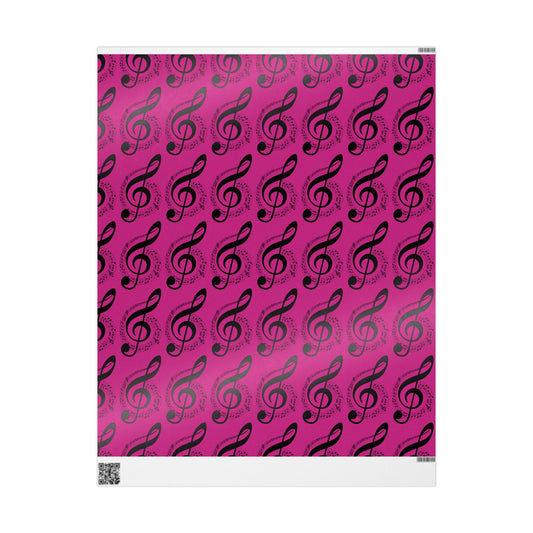 Musical Notes Wrapping Paper Fun Gift Wrap for Music Lovers, Birthdays