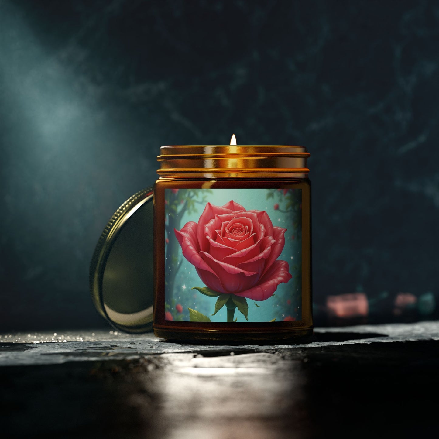 Rose Scented Candles, Aromatic Decor, Relaxing Gifts for Her, Birthday, Mother's Day, Home Fragrance