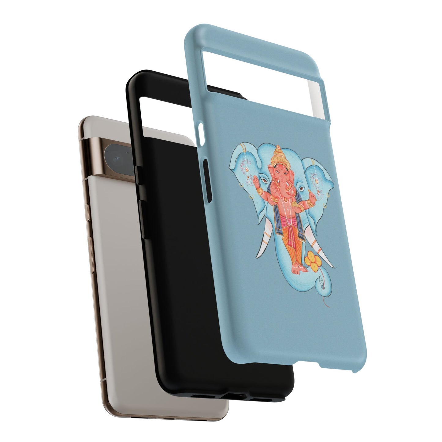 Tough Cases: Ganesh-Inspired Phone Case, Bohemian Phone Cover, Hindu Art Accessory, Festival Gift, Protective Phone Shell