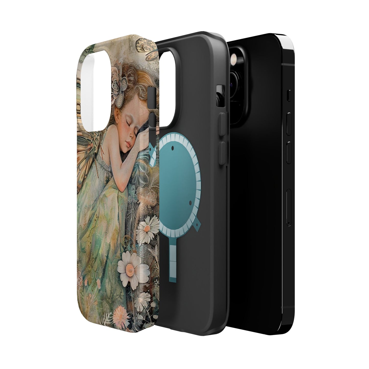 Fairy Sleeping Phone Case — Magnetic Impact-Resistant iPhone Cover
