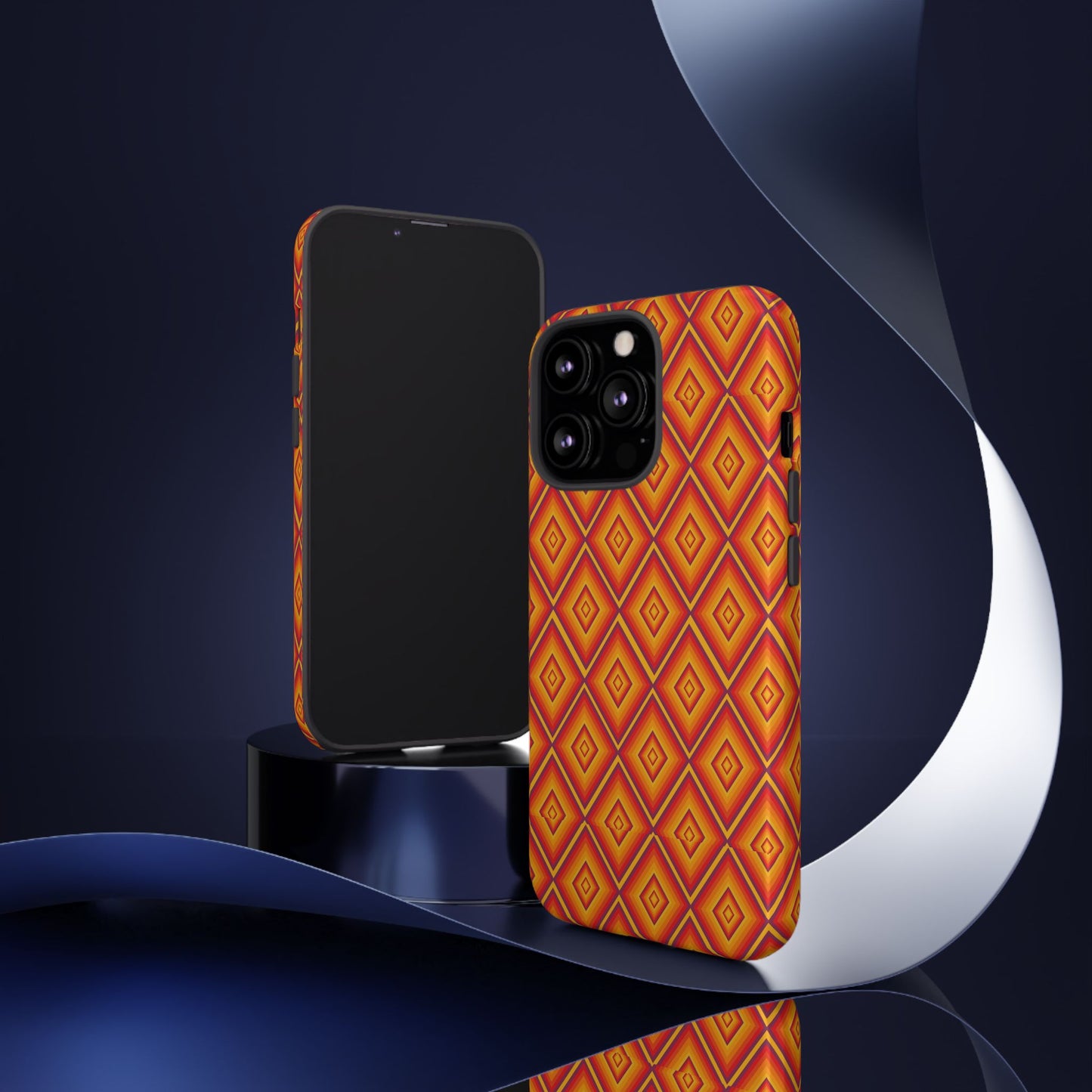Geometric Phone Case, Tough Cases for Protection, Stylish Smartphone Cover, Vibrant Patterned Phone Accessory, Unique Gift Idea, [...]