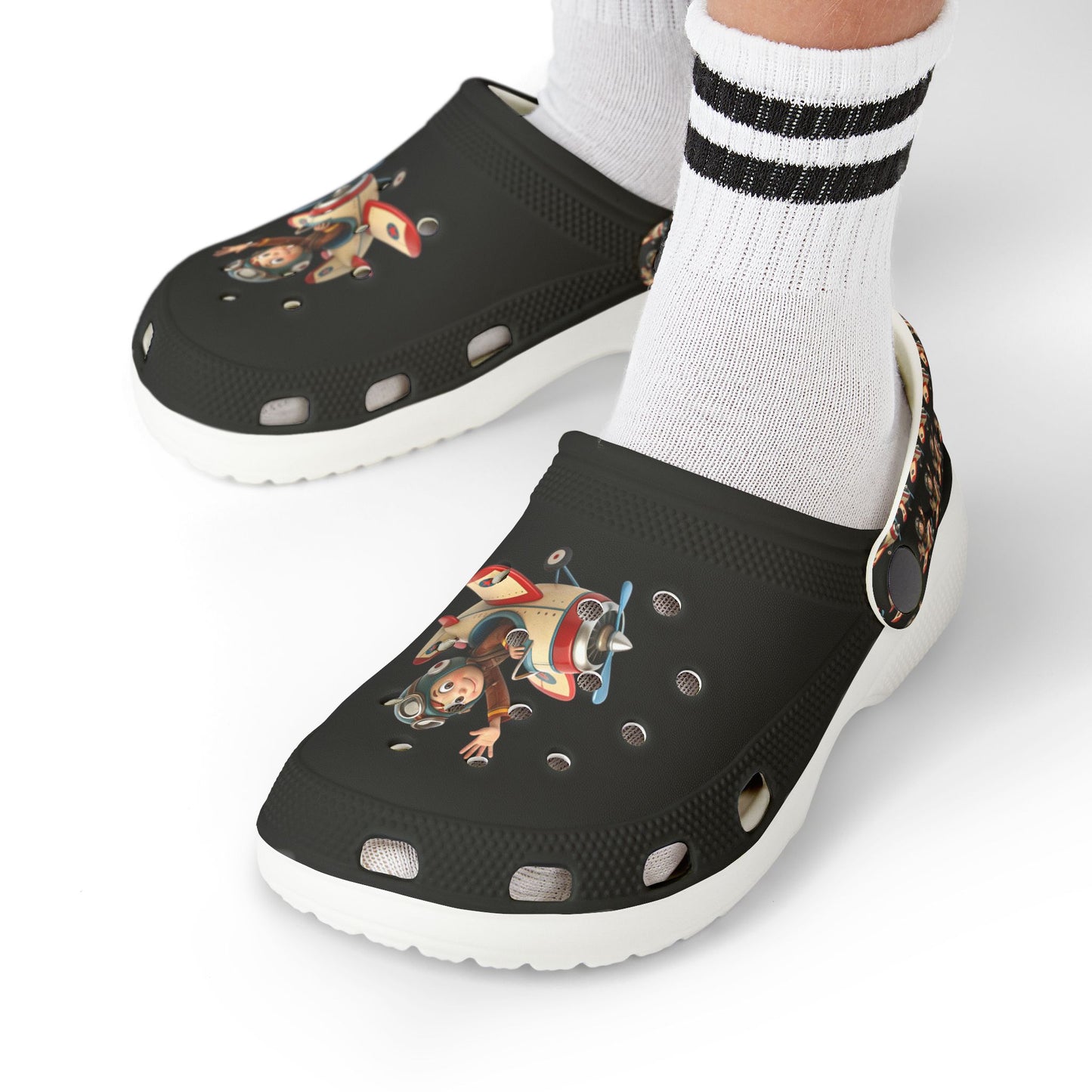 Kid's Fun Foam Clogs - Playful Aviation Theme, Lightweight Slip-On Shoes for Kids, Perfect for Summer Play, Beach Trips, and Outdoor [...]