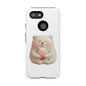 Cute Bear Phone Case, Tough Cases, Animal Lover Gift, Kids Accessories, Mother’s Day, Heartwarming Design