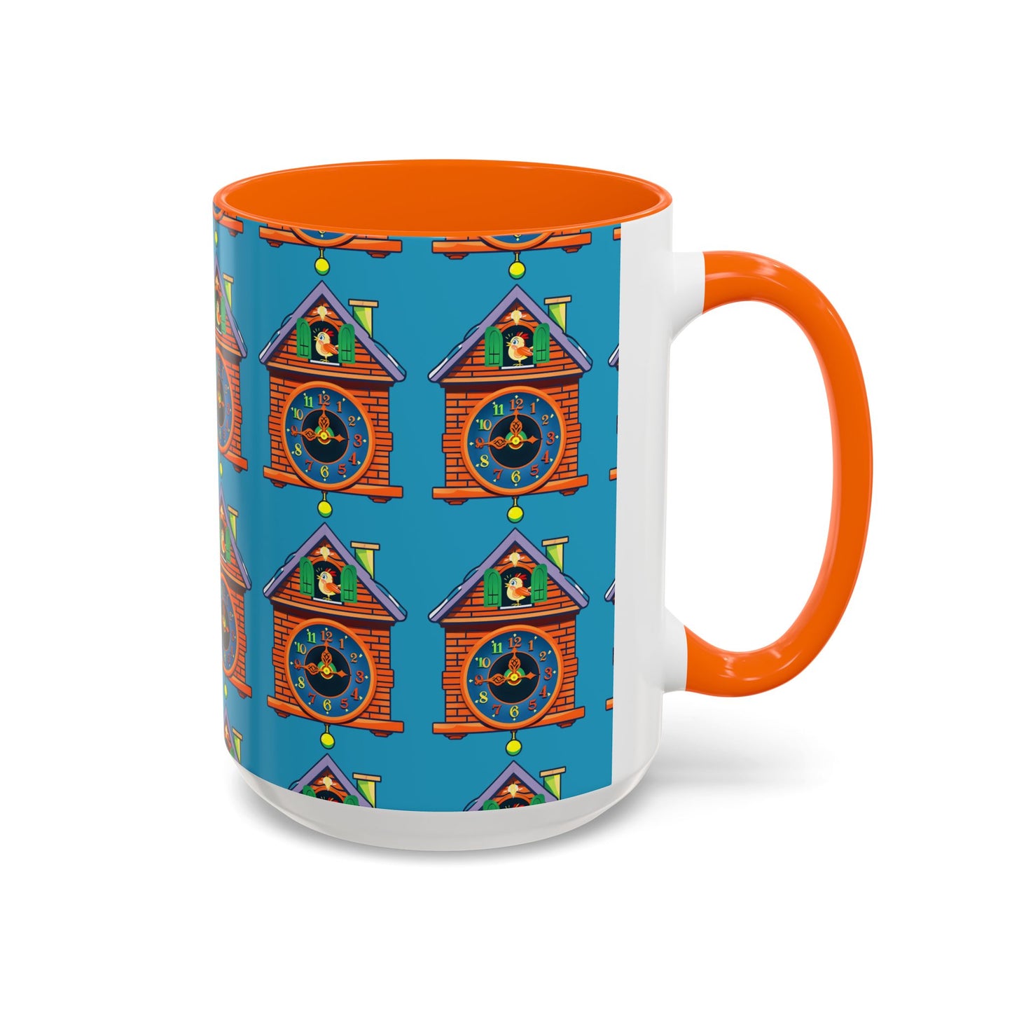 Whimsical Clock House Coffee Mug Unique Gift for Home Decor