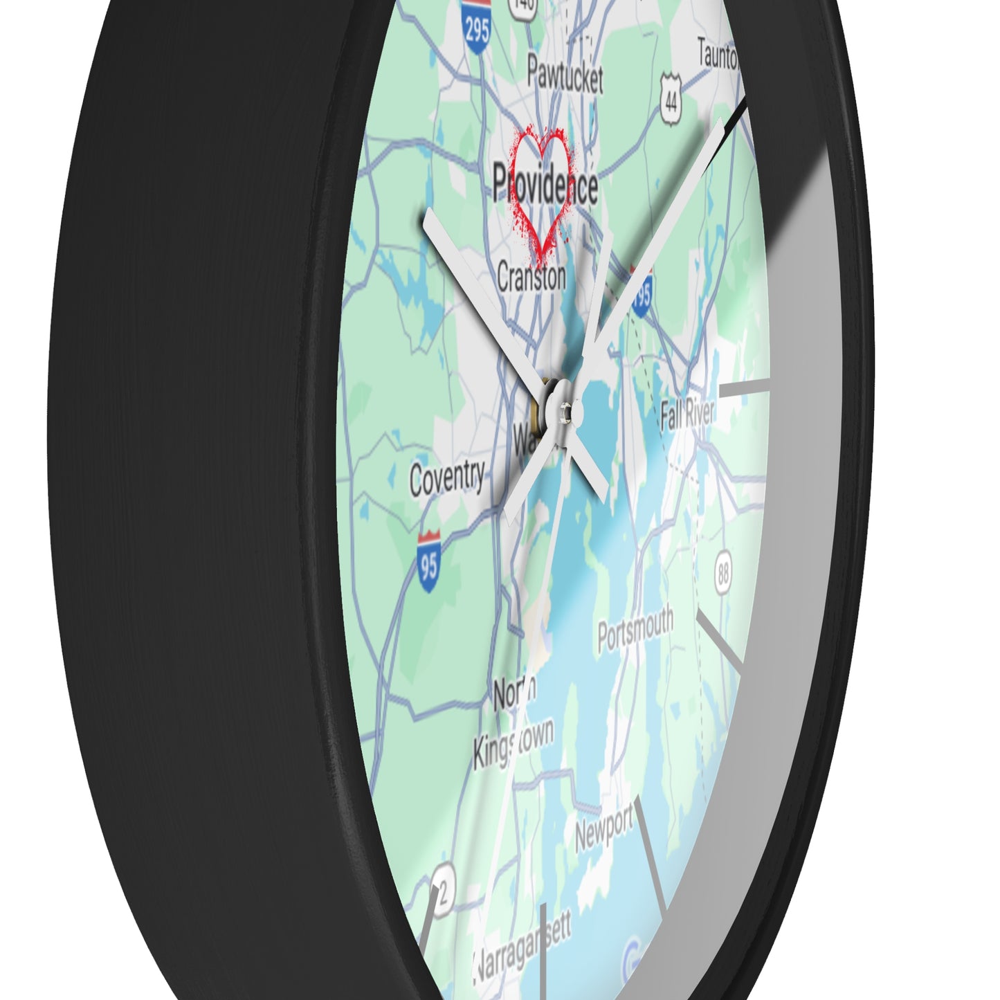 Personalized Providence Map Wall Clock | Unique Home Decor, Gift for New Home, Custom Location Clock, Modern Wall Art, Housewarming Gift