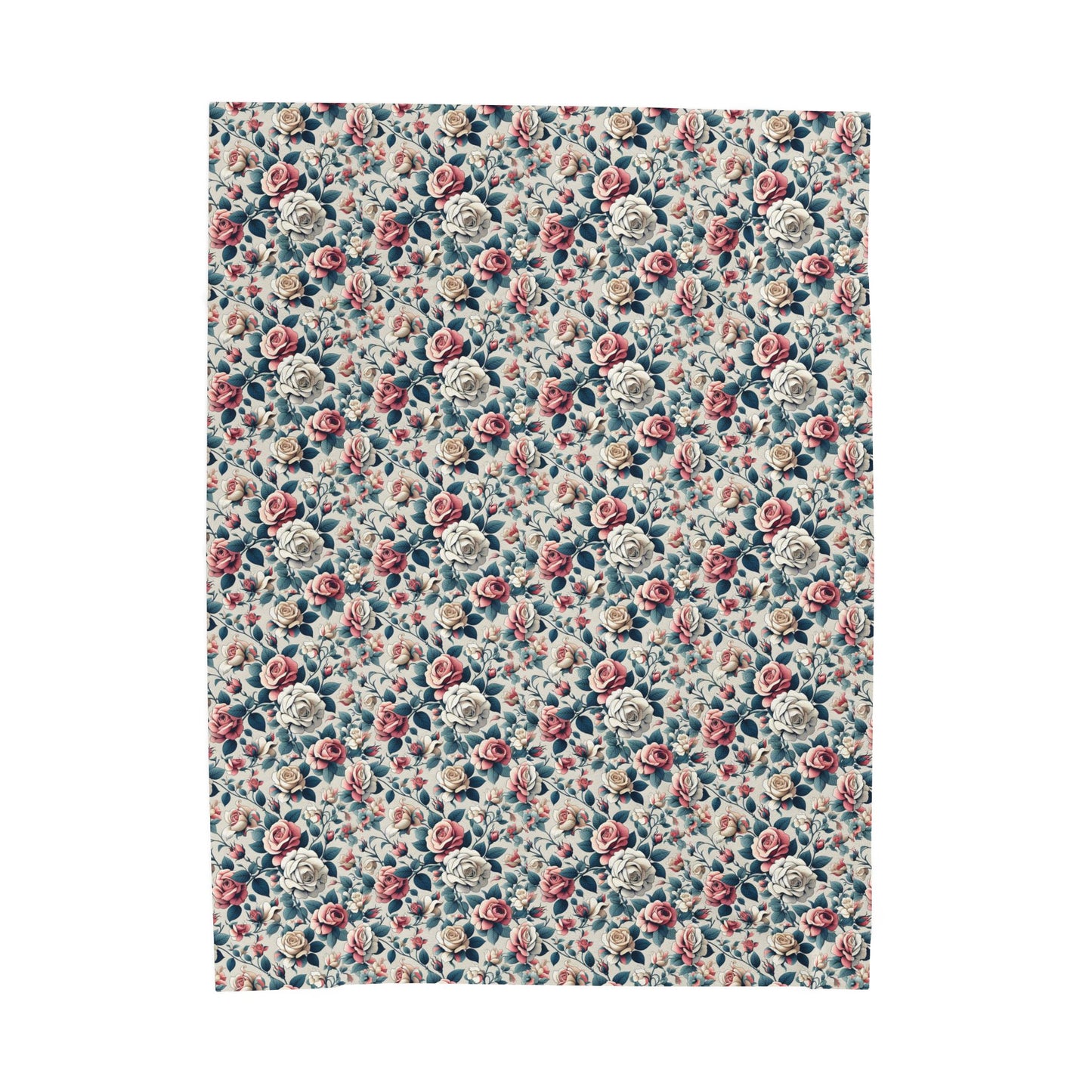 Cozy Floral Velveteen Blanket, Warm Throw for Home Decor, Perfect for Relaxation, Gift for Her, Spring Decor