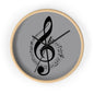 Musical Notes Wall Clock, Perfect Gift for Musicians, Home Decor