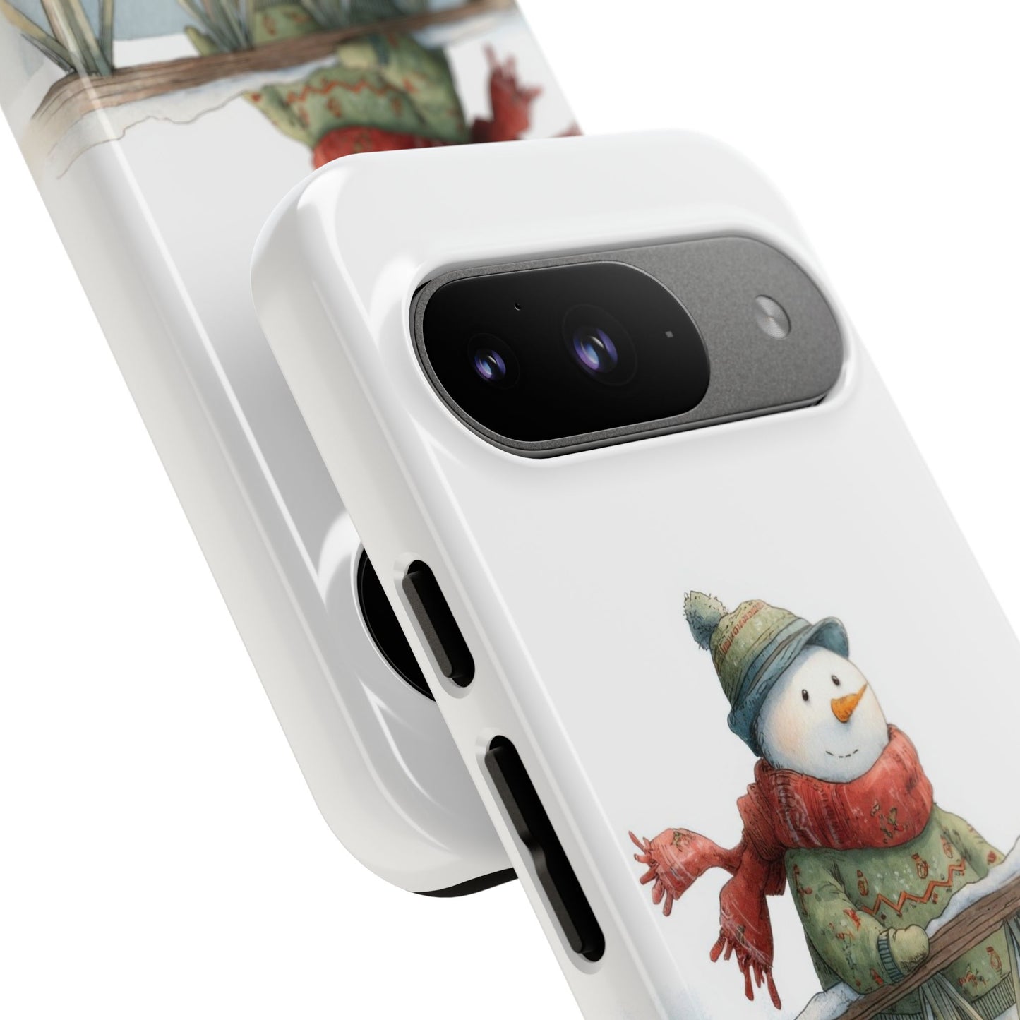 Snowman Phone Case – Winter Holiday Gift, Cute Snowman Design, Winter Accessories, Protective Phone Case, Unique Christmas Present