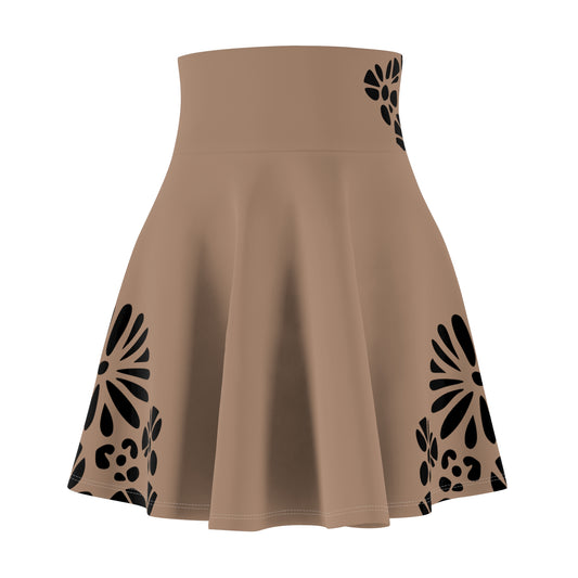 Chic Floral Women's Skater Skirt – Perfect for Parties, Casual Outings, & Festive Events, Spring Fashion, Daywear, Flowy Skirt, AOP Design