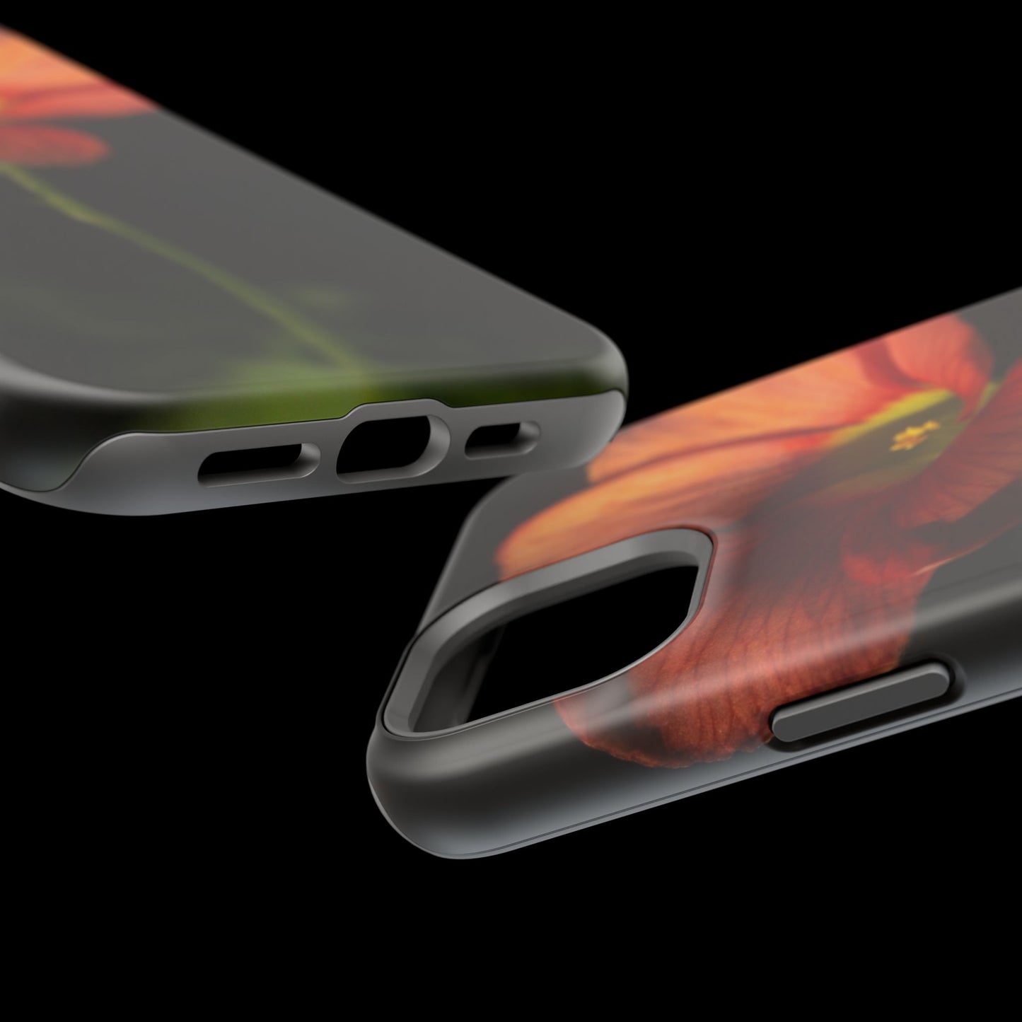 Poppy Bloom Magnetic Impact Phone Case — Slim Protective Floral Design