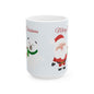 Christmas Santa & Polar Bear Ceramic Mug (11oz/15oz) — "Merry Christmas" Holiday Coffee Cup