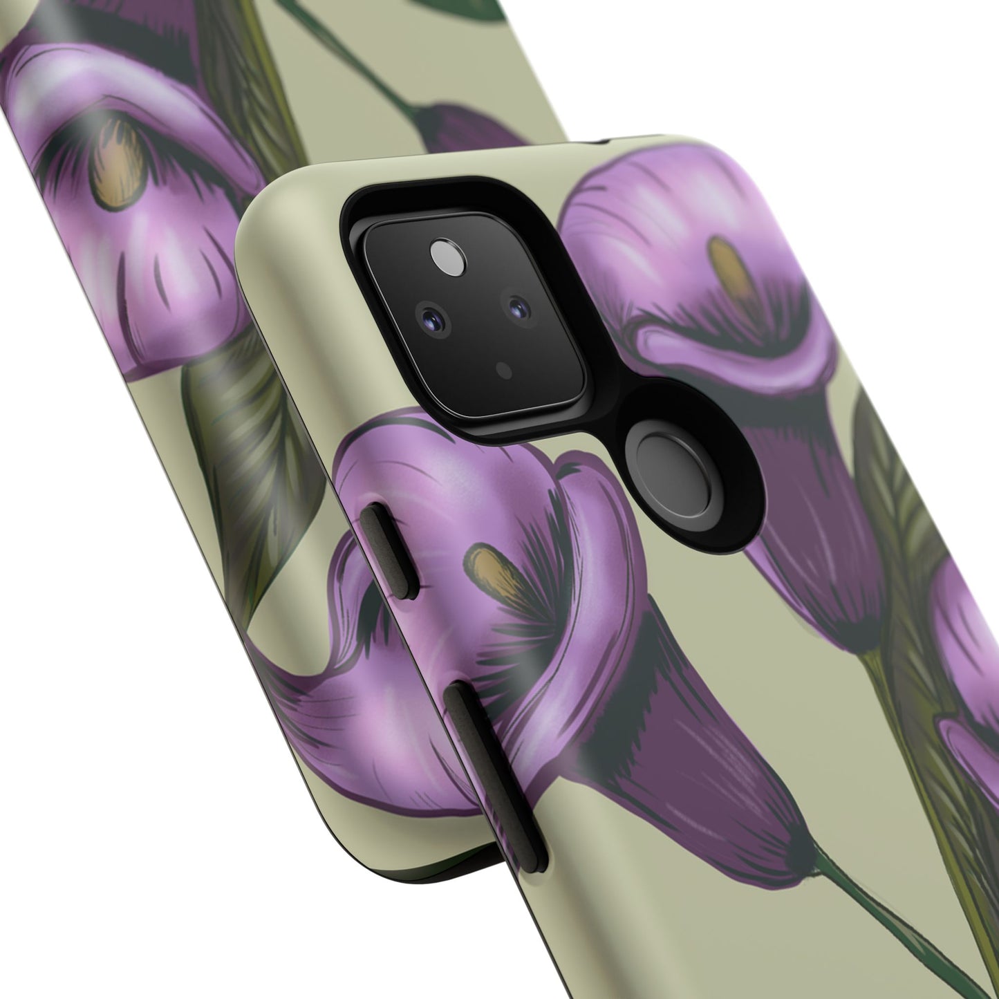Floral Phone Case - Tough Cases, Purple Flower Design, Cell Phone Accessories, Gift for Her, Nature Lover Essentials