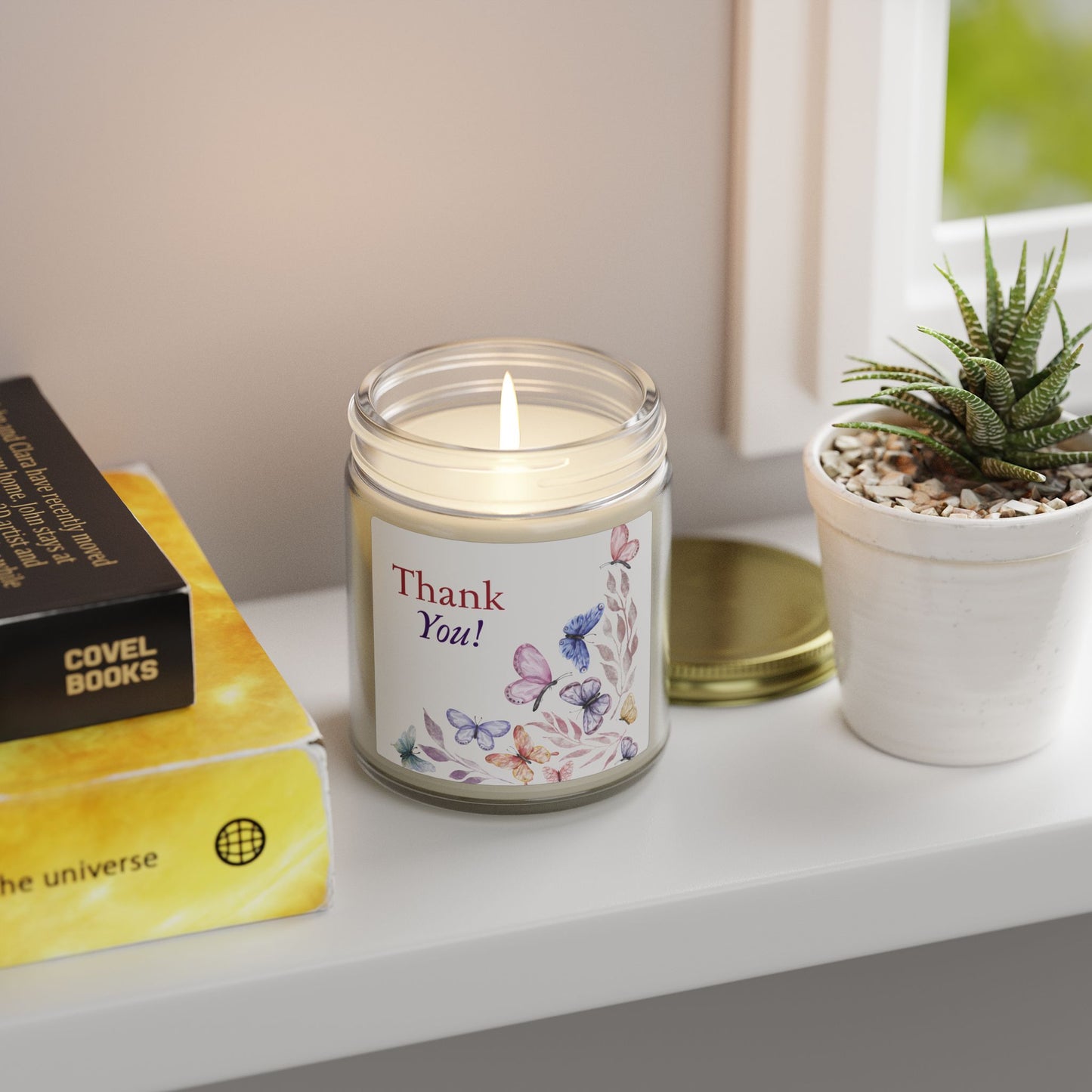 Thank You Scented Candle — Coconut Apricot Wax (4oz & 9oz)