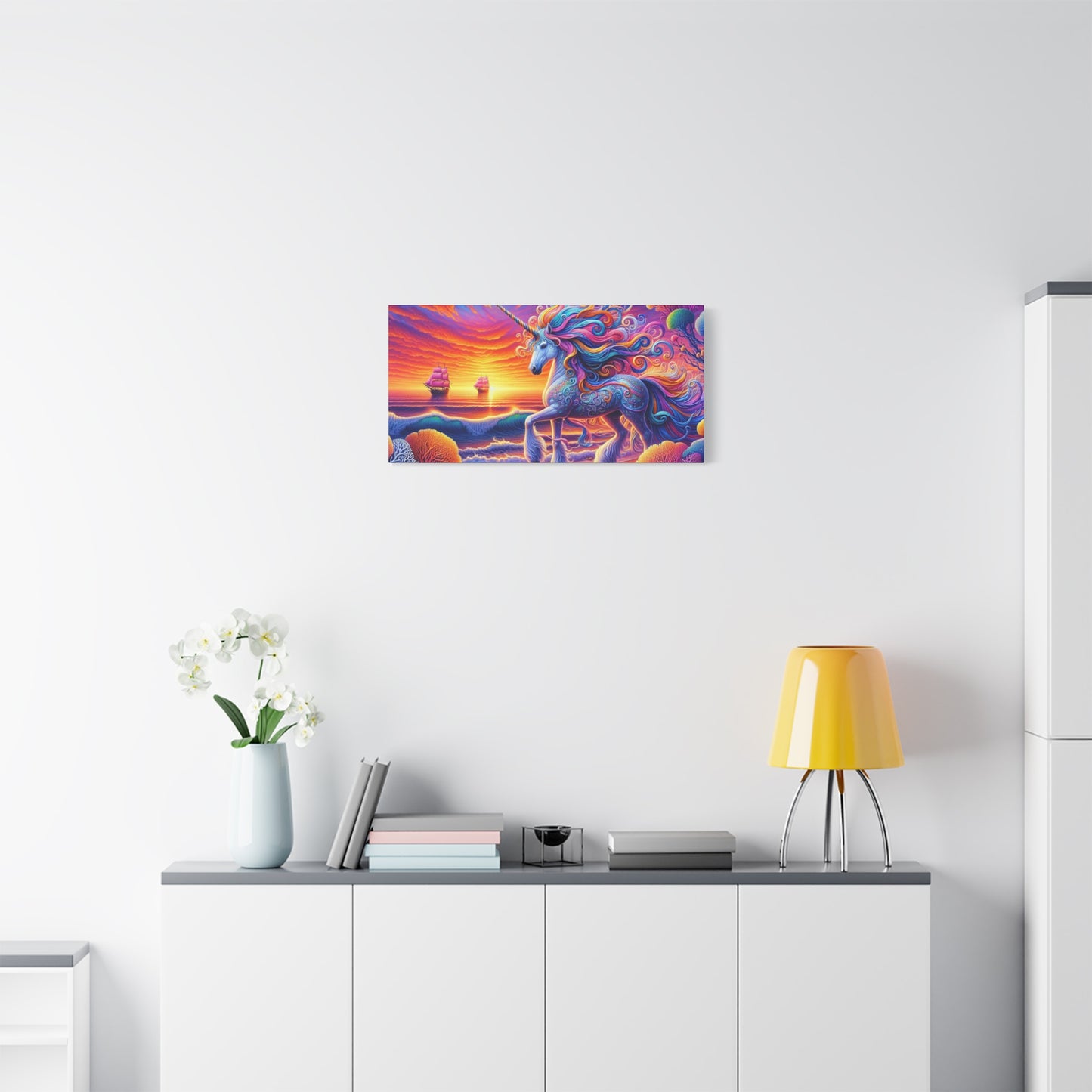 Matte Canvas, Stretched, 1.25"  Unicorn