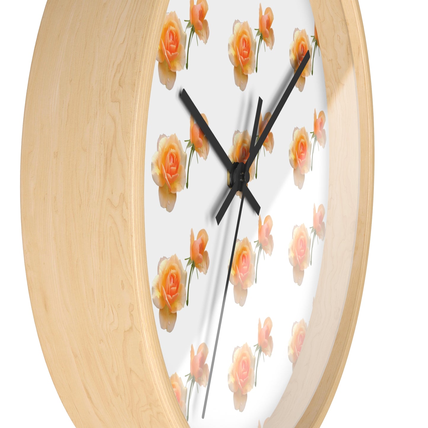 Charming Floral Wall Clock - Perfect for Home Decor, Gift for Her