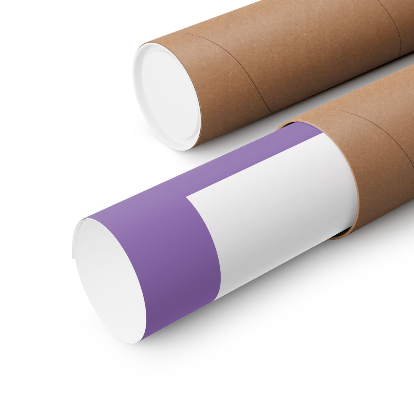 Butterfly Watercolor Matte Poster — Purple Vertical Art Print