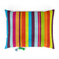Vibrant Striped Pet Bed - Cozy Dog & Cat Cushion for Comfort, Modern Design Pet Bedding, Colorful Pet Furniture, Pet Gift