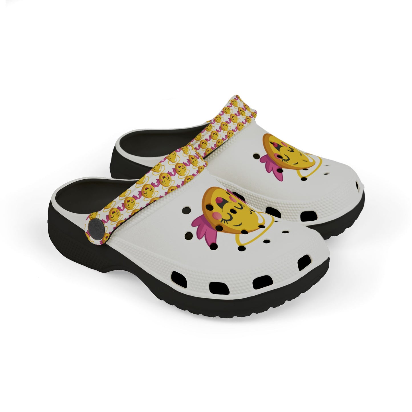 Smiley Kid's EVA Foam Clogs, Fun Summer Footwear for Kids, Cute Play Shoes, Perfect for Outdoor Adventures, Happy Face Design