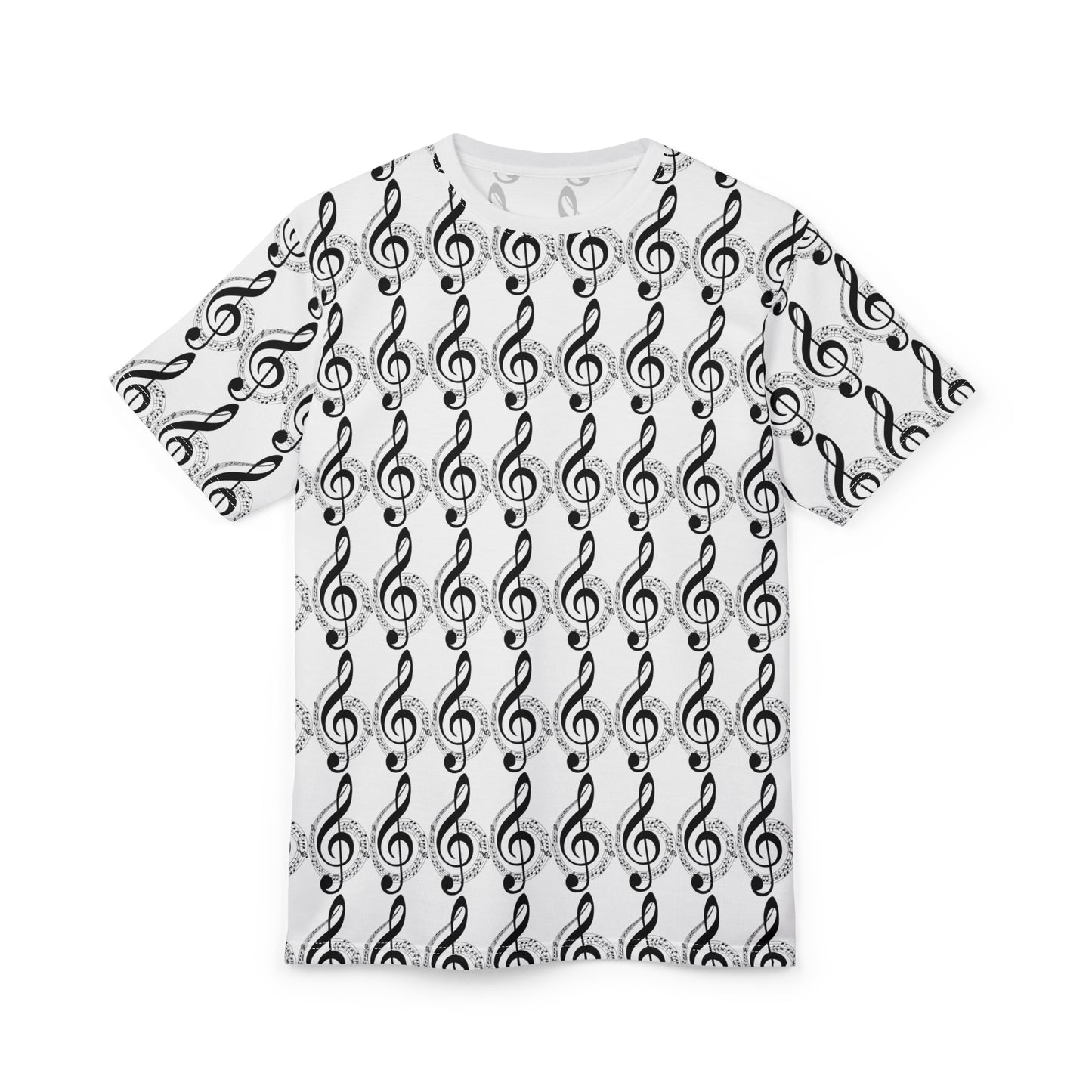 Music Lover's Unisex Tee, Perfect for Concerts, Gift for Musicians, Treble Clef Shirt, Unique Music Apparel, Casual Wear