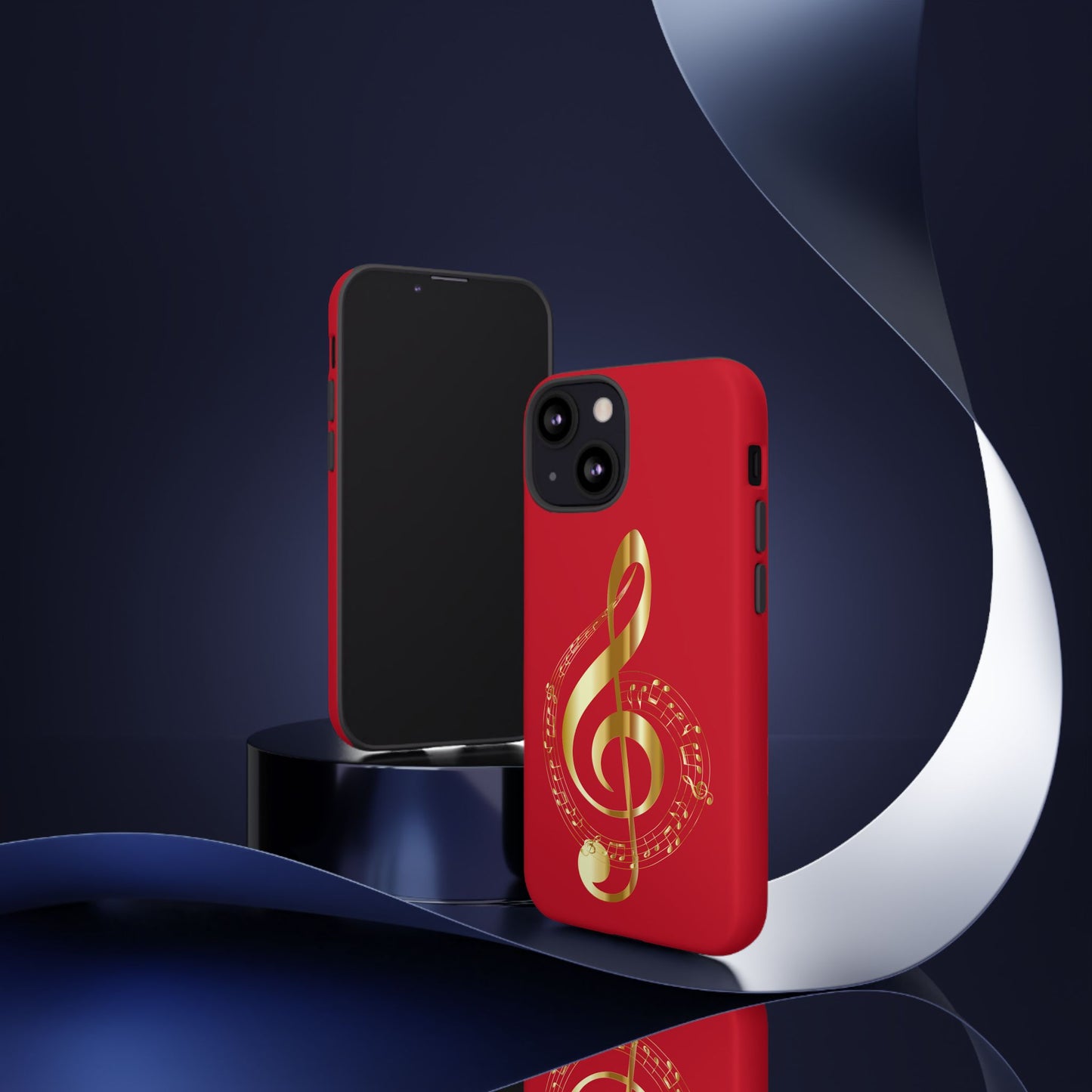 Tough Cases - Red Musical Note