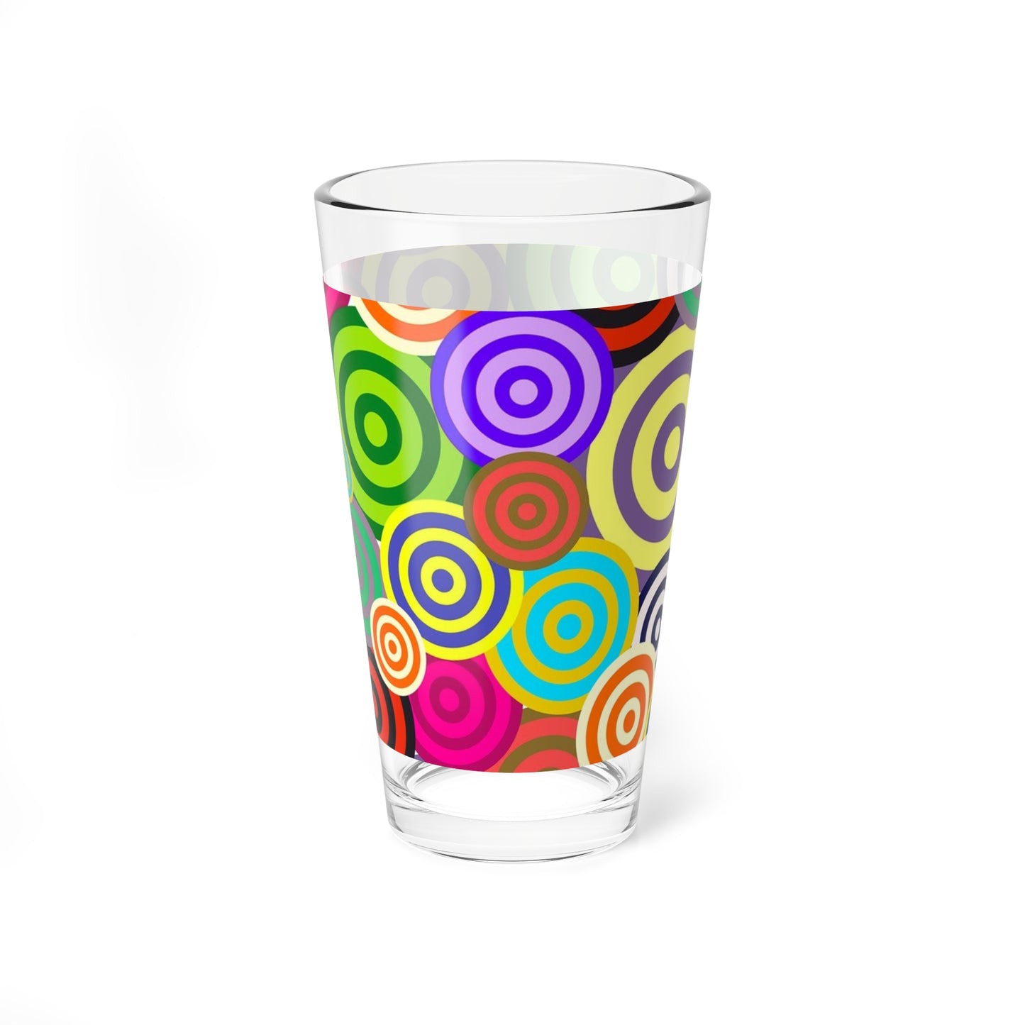 Colorful Mixing Glass, 16oz - Vibrant Drinkware for Parties, Home Bars, Events, Gift for Mixologists, Summer Celebrations