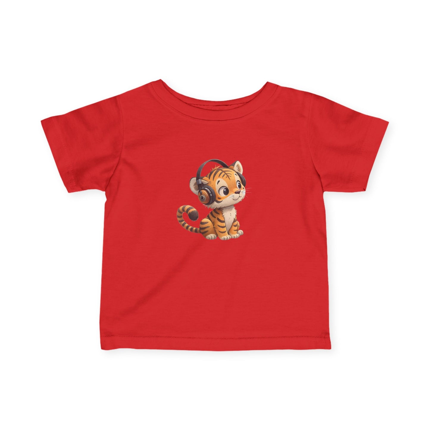 Cute Kitty Headphones Infant Tee, Baby T-Shirt, Toddler Shirt, Kids Apparel, Gift for Baby Shower, Birthday