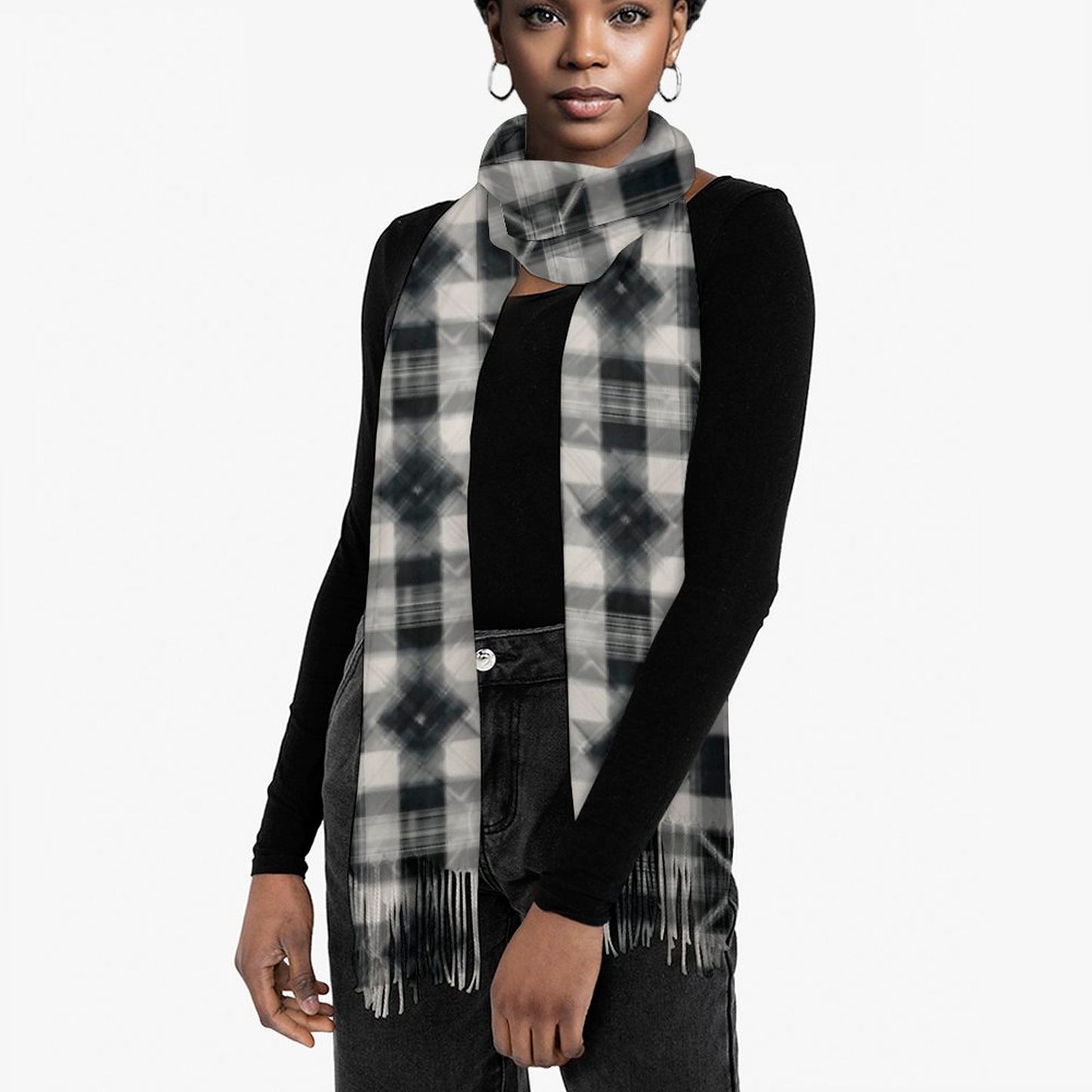 Cashmere-like Tassel Scarf
