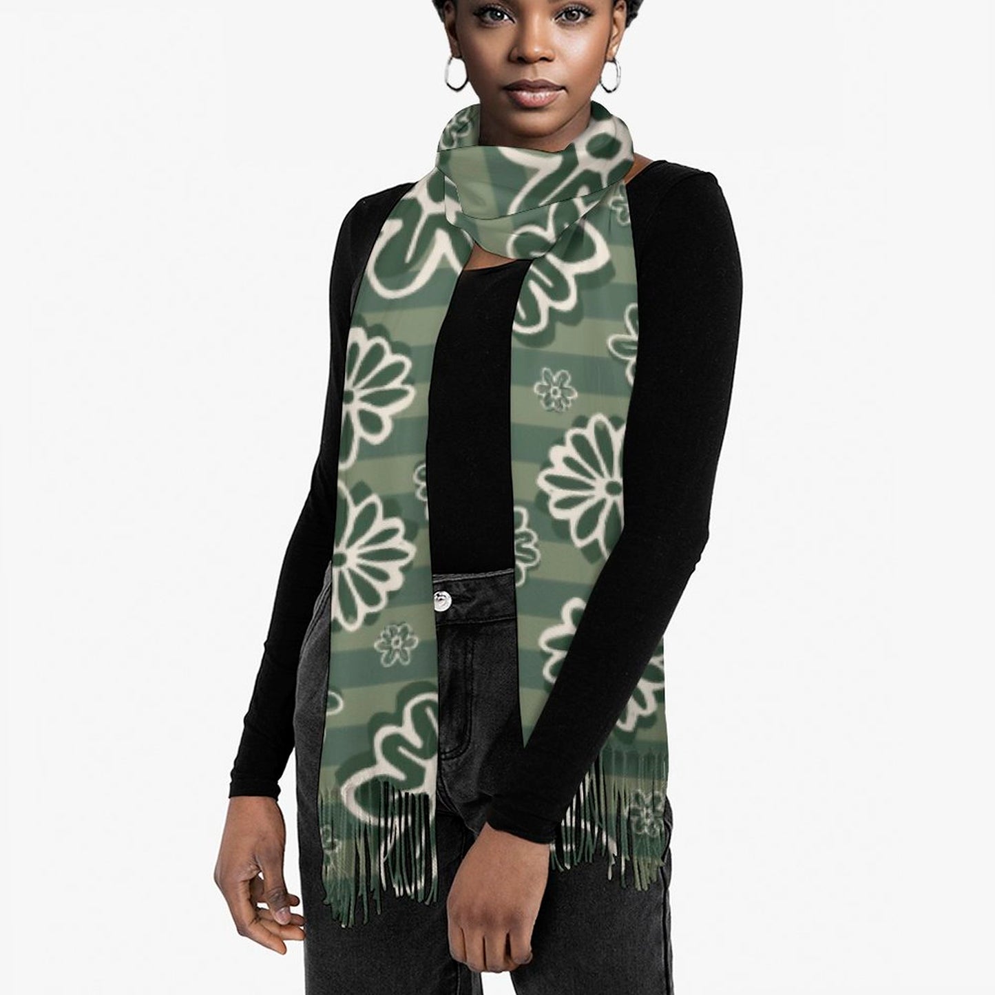 Cashmere-like Tassel Scarf
