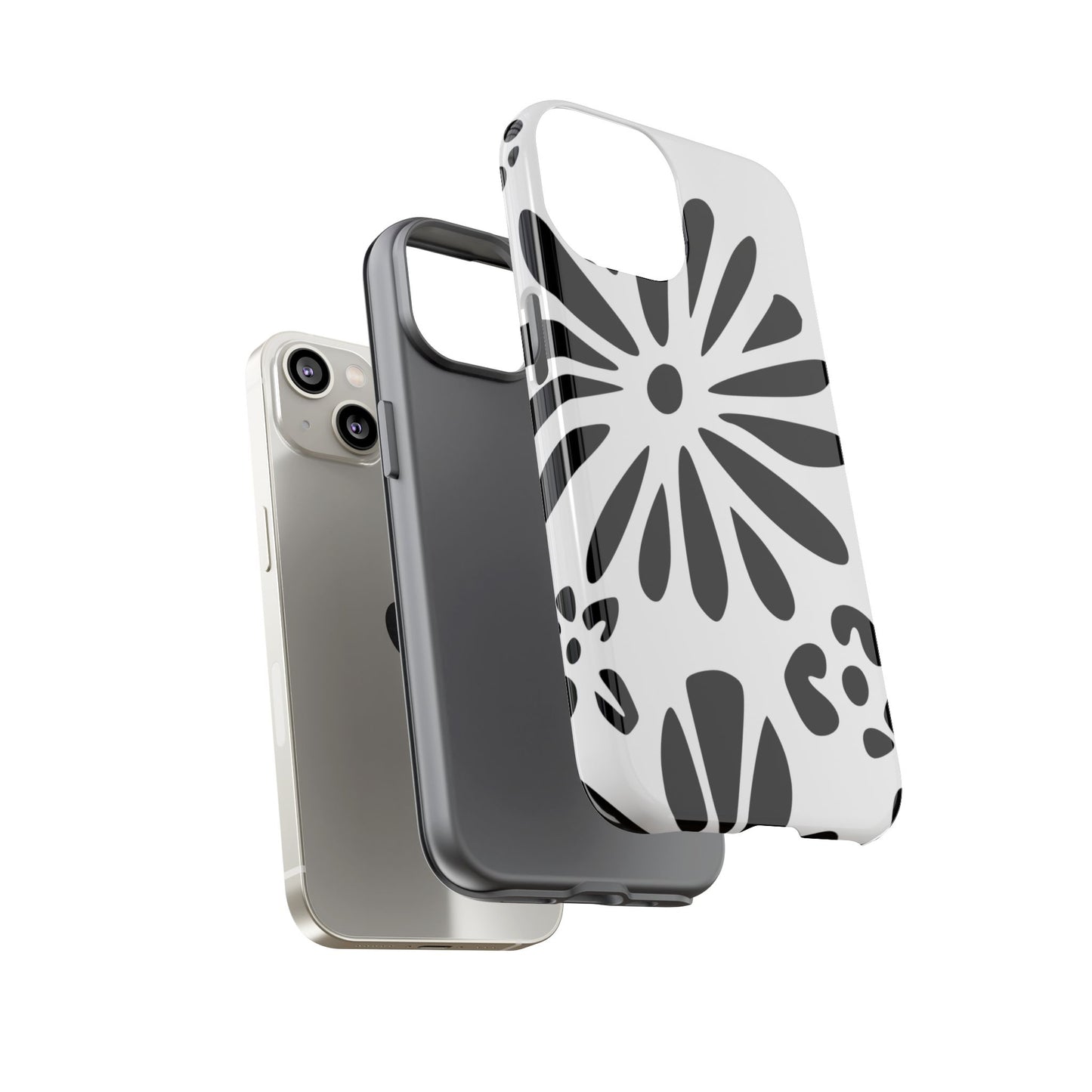 Stylish Phone Case with Floral Design, Tough Phone Cover for Her, Trendy Black and White Cell Phone Case, Unique Gift for Birthdays [...]