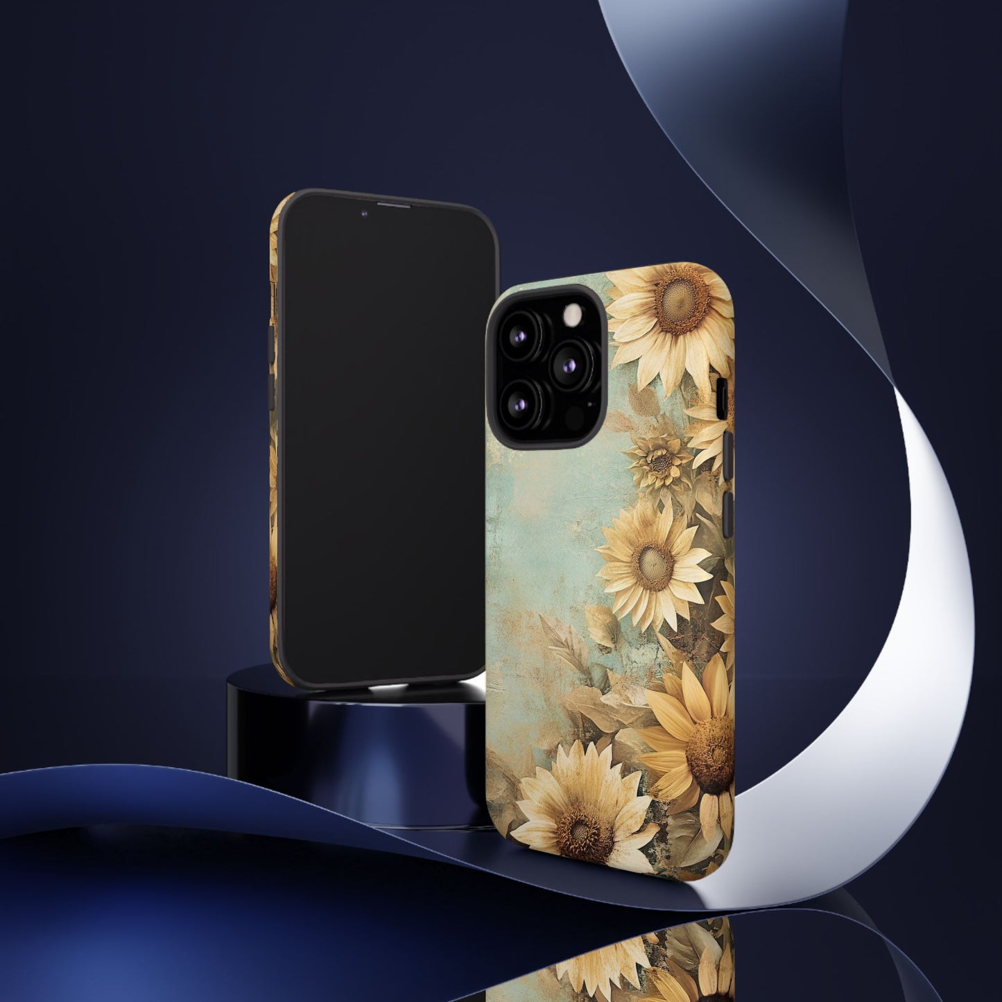 Sunflower Phone Case, Tough Shell Floral Cover, Nature Inspired Gift, Durable Protective Case, Perfect for Spring and Summer