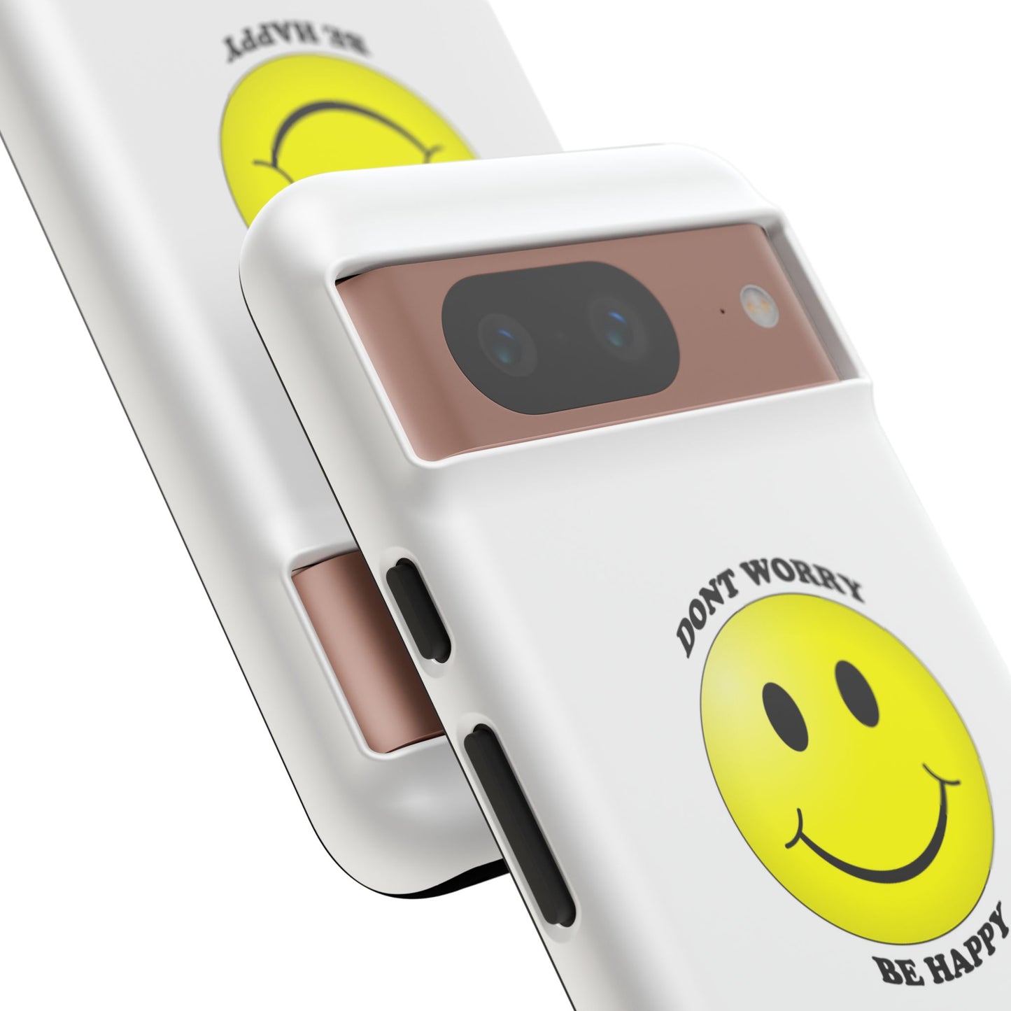 Happy Face Phone Case, Tough Cases, Don’t Worry, Be Happy, Cute Gift for Friends, Positive Vibes, Fun Mobile Accessories