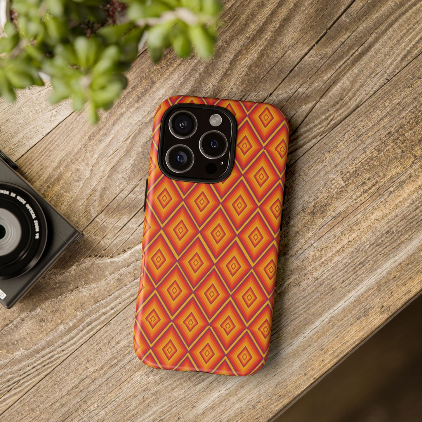 Geometric Phone Case, Tough Cases for Protection, Stylish Smartphone Cover, Vibrant Patterned Phone Accessory, Unique Gift Idea, [...]
