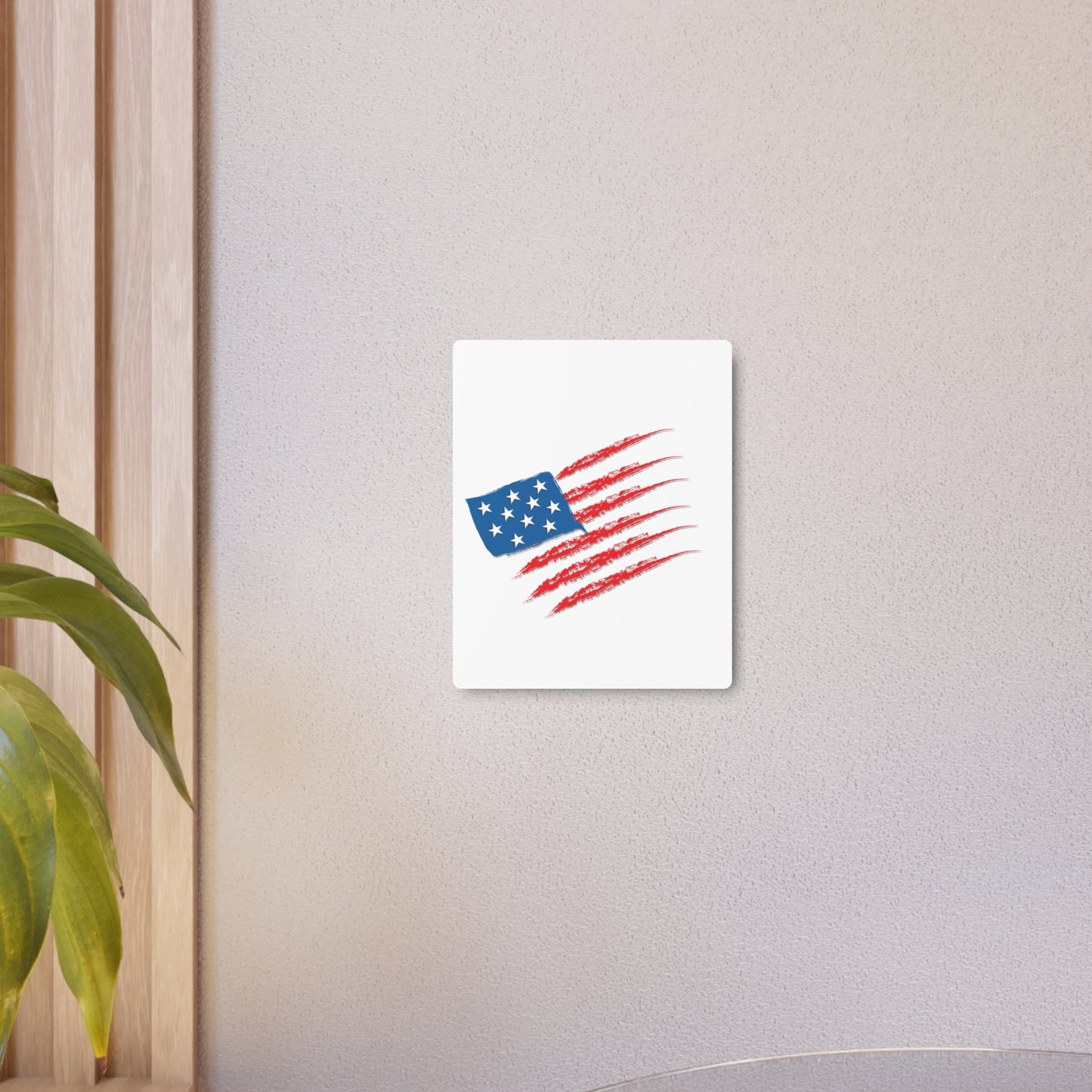Patriotic Metal Art Sign, Rustic Decor for Home, Wall Art for Independence Day, Memorial Day, Veteran's Day, Gifts for Patriots